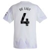 Camisola Manchester United De Ligt 4 2º Equipamento 2025-26 Manga Curta